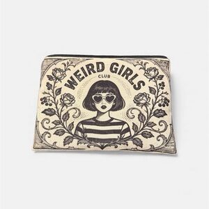 Weird Girls Club zipper pouch